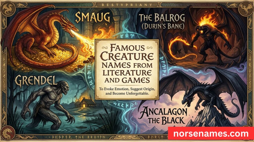 Famous Creature Names From Literature and Games