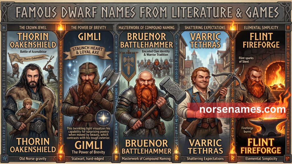 Famous Dwarf Names From Literature & Games