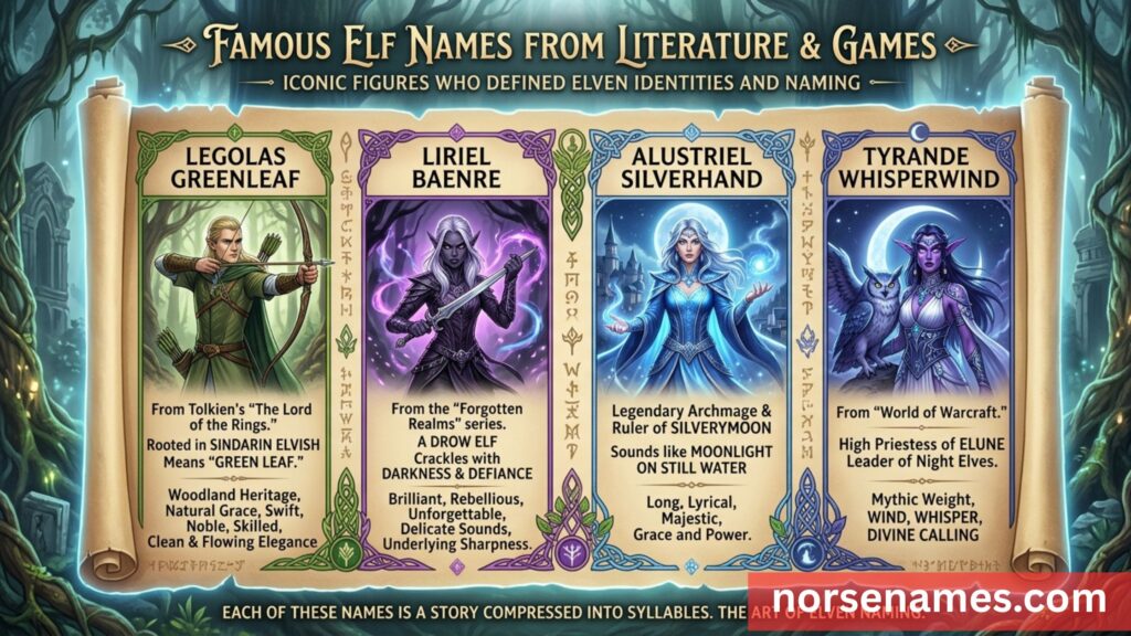 Famous Elf Names From Literature & Games