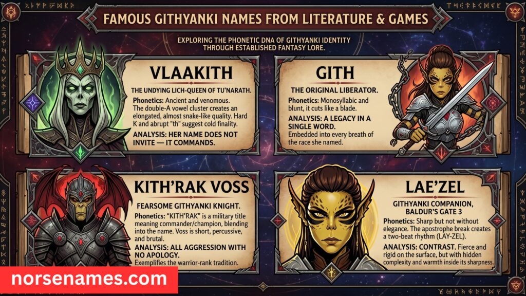 Famous Githyanki Names From Literature and Games
