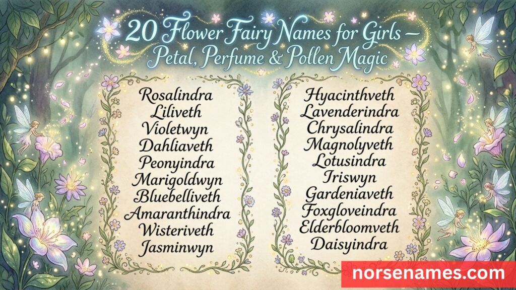 Flower Fairy Names for Girl