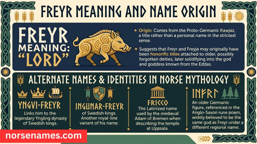 Freyr Meaning and Name Origin