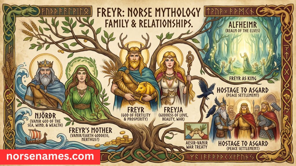 Freyr Norse Mythology Family Tree and Relationships