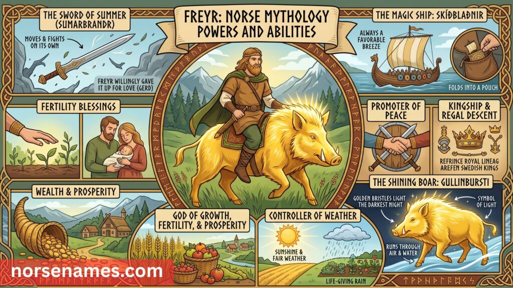 Freyr Norse Mythology Powers and Abilities