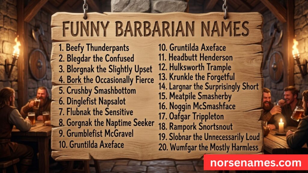 Funny Barbarian Names