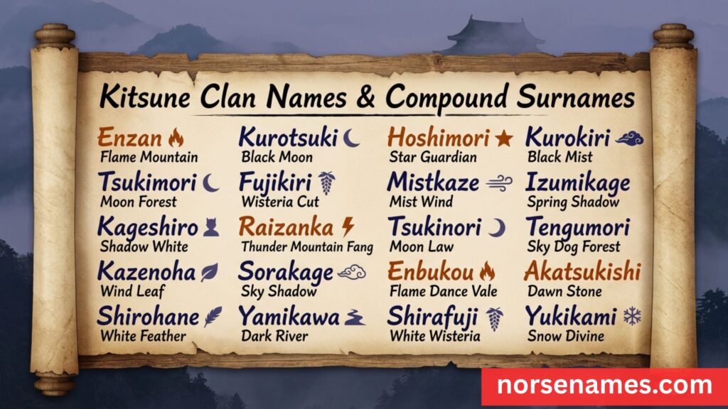 Kitsune Clan Names & Compound Surnames