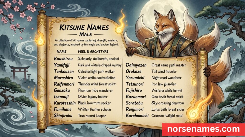 Kitsune Names Male