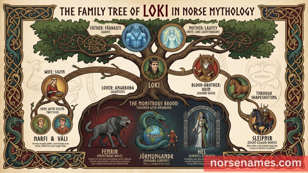 Loki Norse Mythology Family Tree