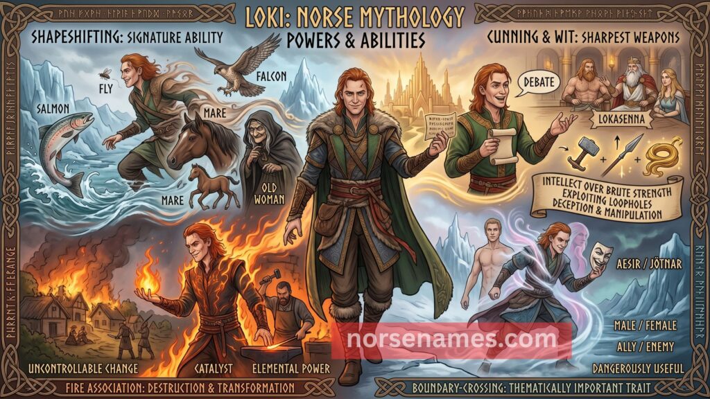 Loki Norse Mythology Powers and Abilities