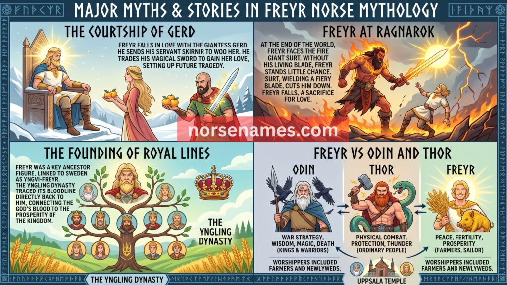 Major Myths and Stories in Freyr Norse Mythology