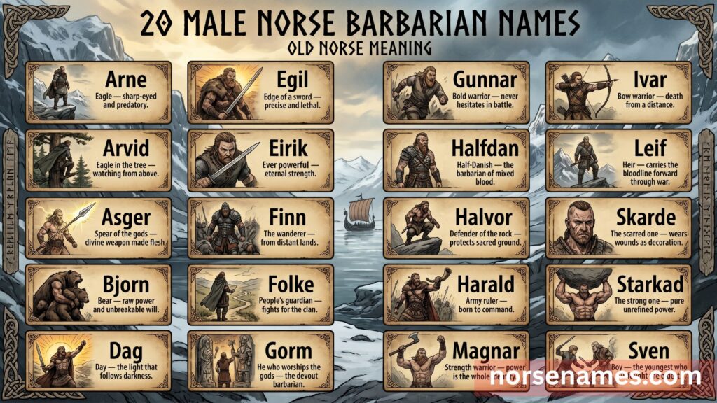Male Norse Barbarian Names