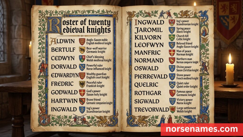 Medieval Knight Names