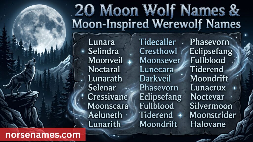 Moon Wolf Names & Moon-Inspired Werewolf Names