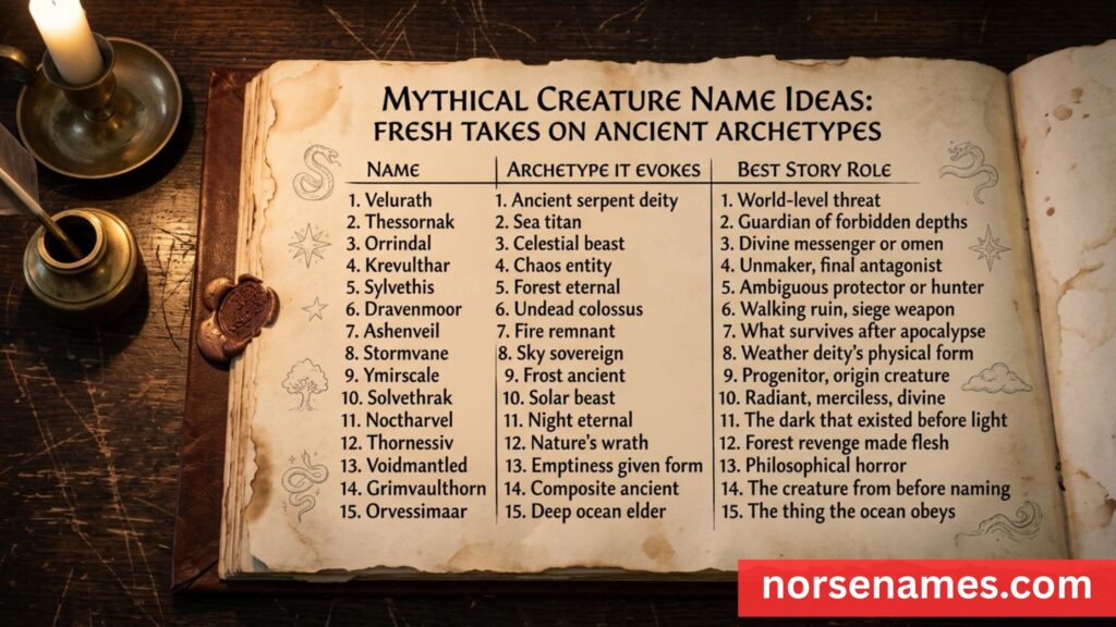 Mythical Creature Name Ideas: Fresh Takes on Ancient Archetypes