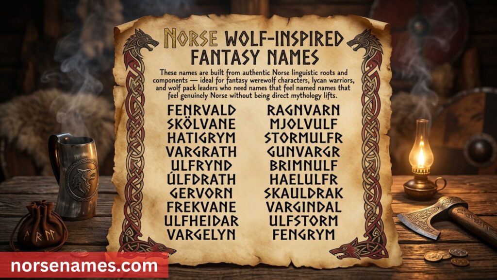 Norse Wolf-Inspired Fantasy Names (Original Creations)