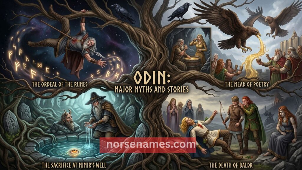 Odin Norse Mythology Major Myths and Stories
