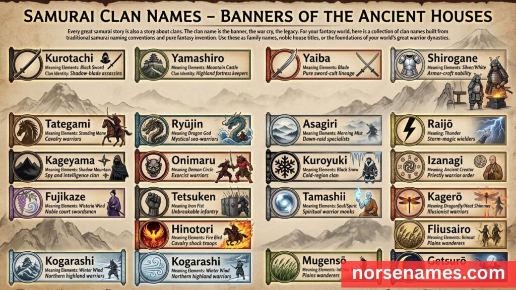 Samurai Clan Names