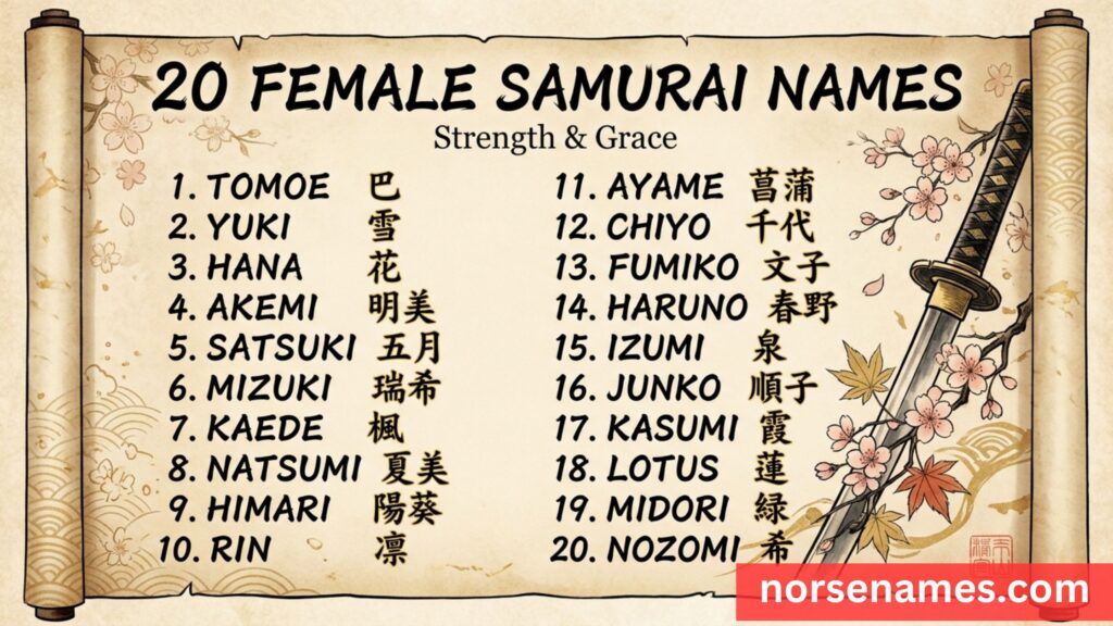 Samurai Names Female