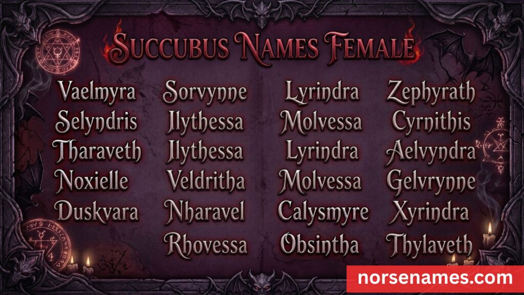 Succubus Names Female