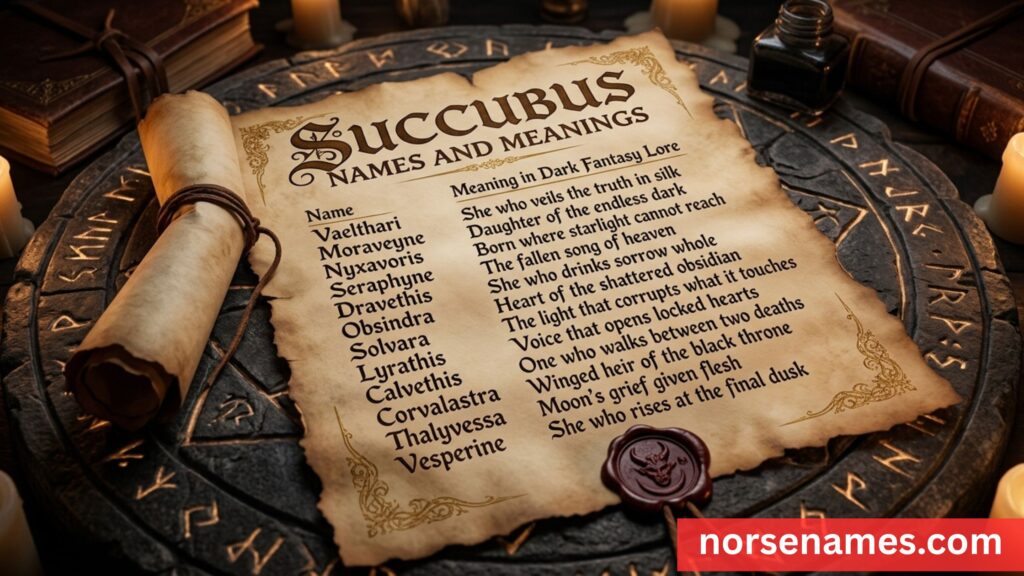 Succubus Names and Meanings