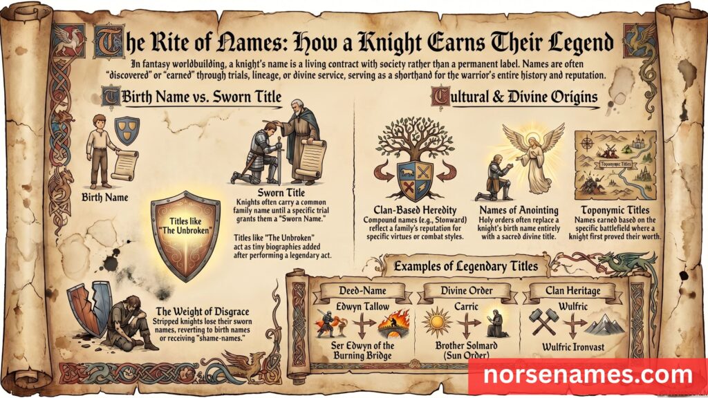 The Lore of Naming Traditions ( Knight Names )