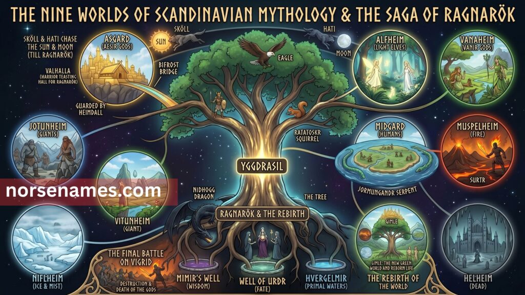 The Nine Worlds of Norse Mythology