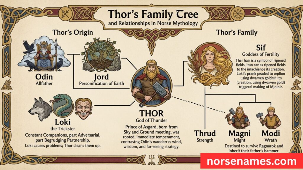 Thor Family Tree and Relationships