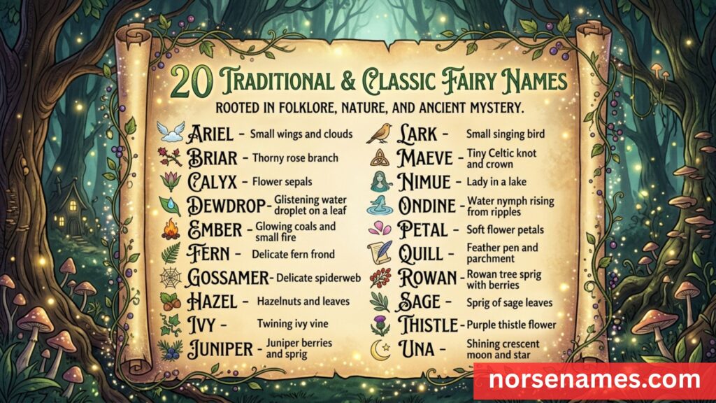 Traditional & Classic Fairy Names