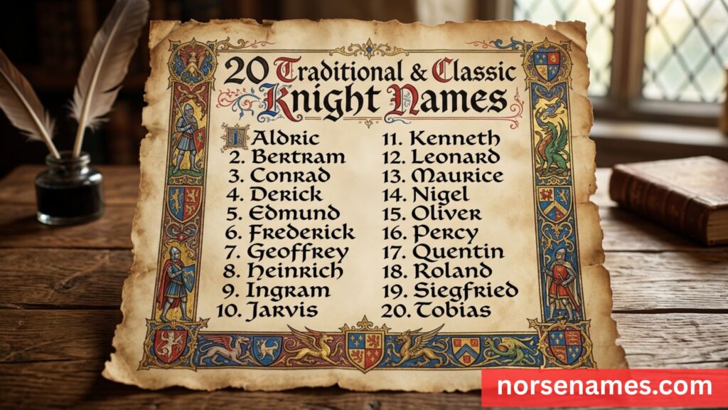 Traditional & Classic Knight Names