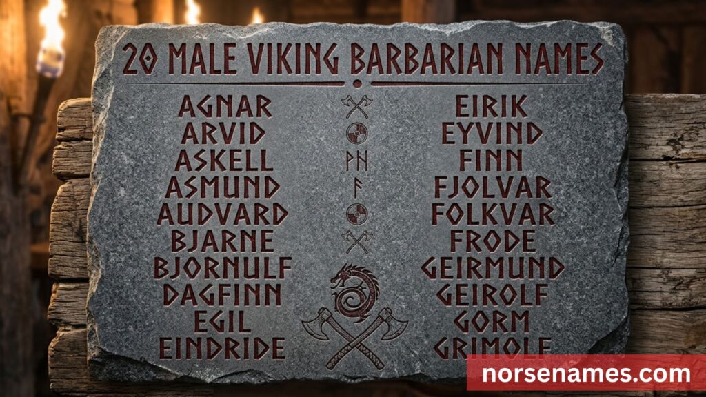 Male Viking Barbarian Names