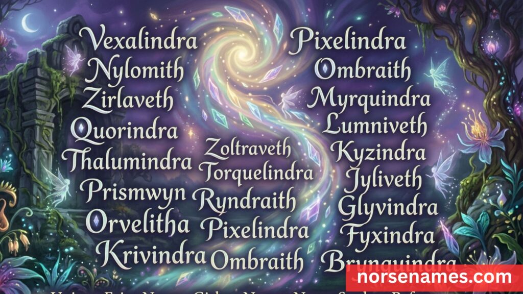 Unique Fairy Names Girls
