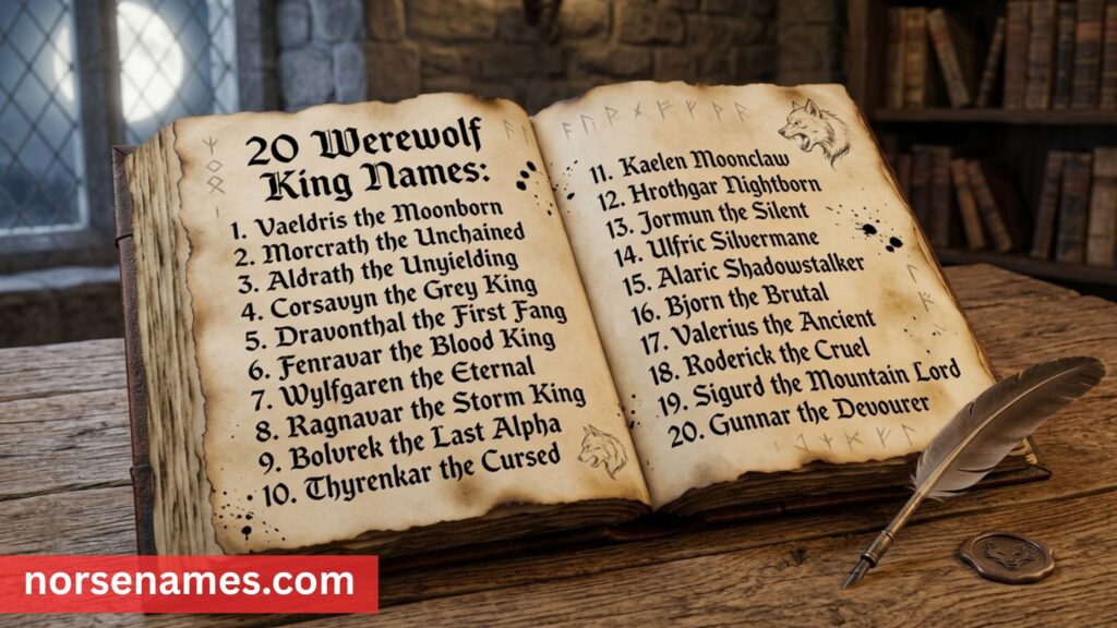 Werewolf King Names: