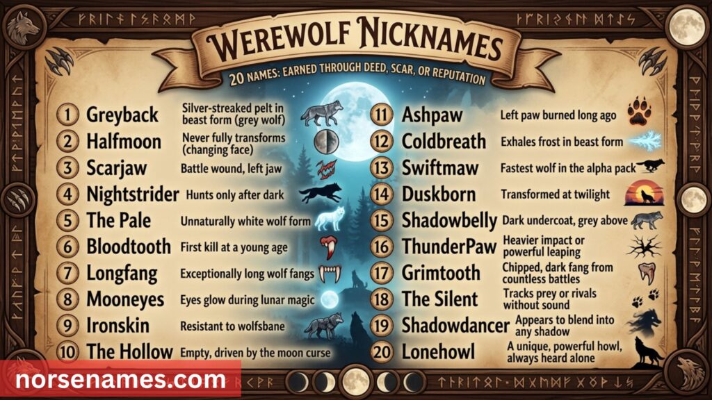 Werewolf Nicknames