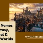 Fantasy capital city inspired by Norse mythology with medieval castles, Viking architecture, mountains, and a grand fortress.