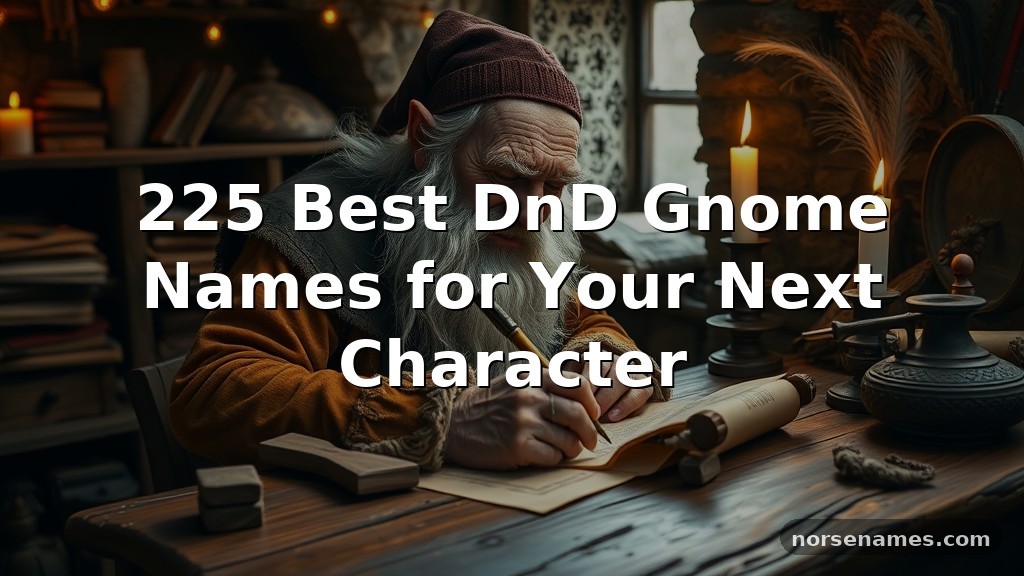 225 Best DnD Gnome Names for Your Next Character