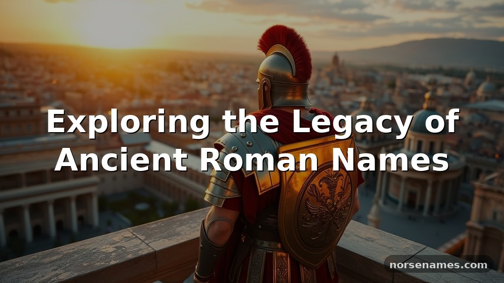 Exploring the Legacy of Ancient Roman Names