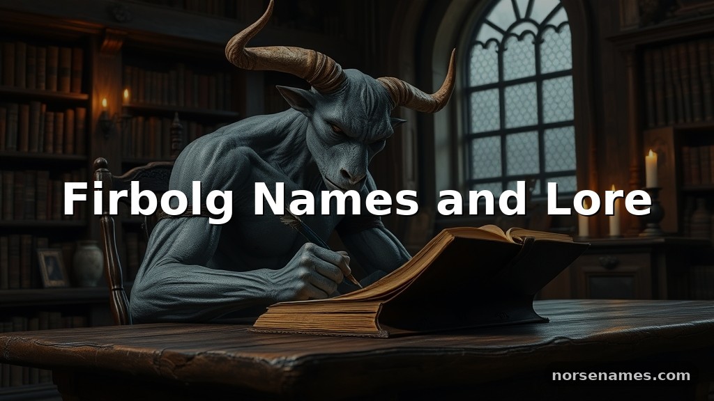 101 Firbolg Names and Lore: Mystical Names, Meanings & Celtic Origins