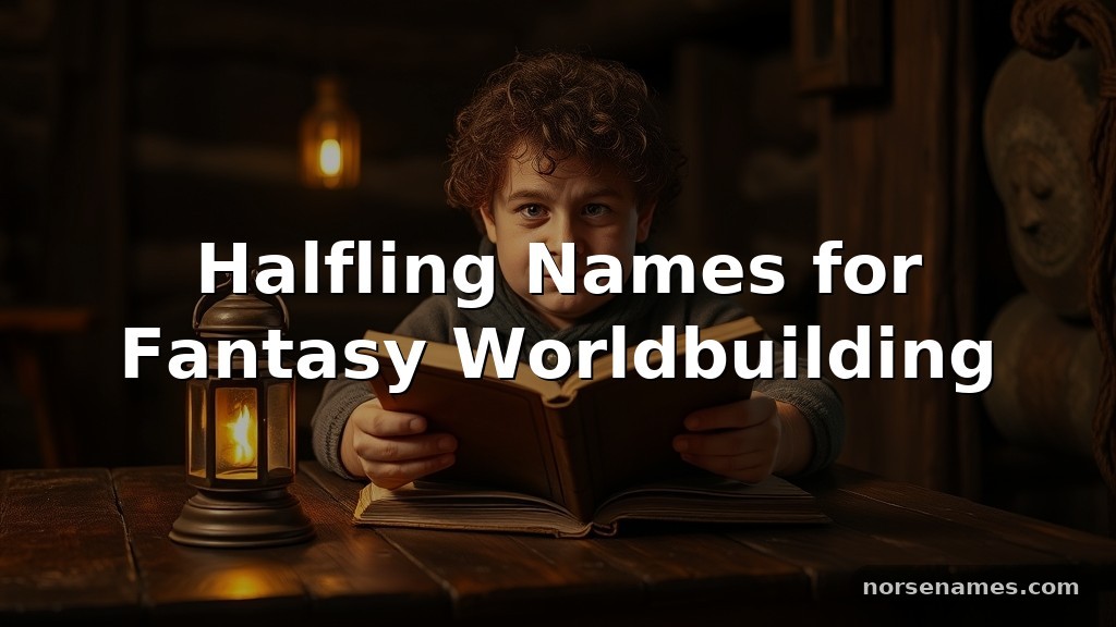 Halfling Names for Fantasy Worldbuilding